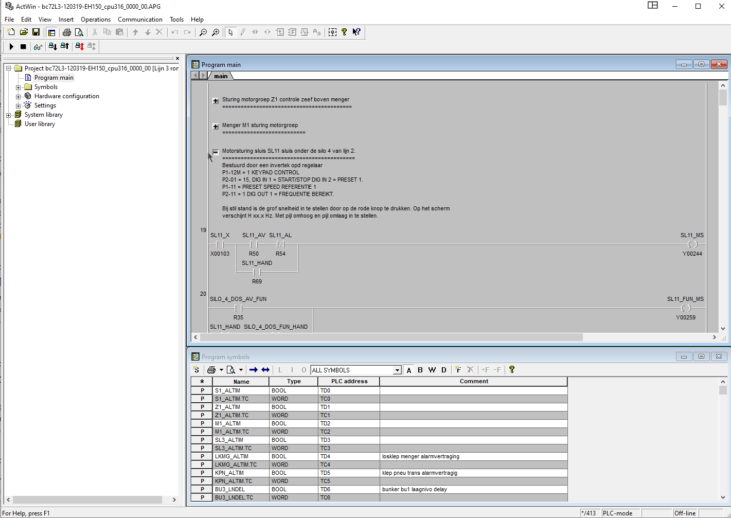 Actwin programmering